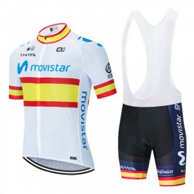 Completo Maglia + Pantaloncino con bretelle 2020 Movistar Team N002